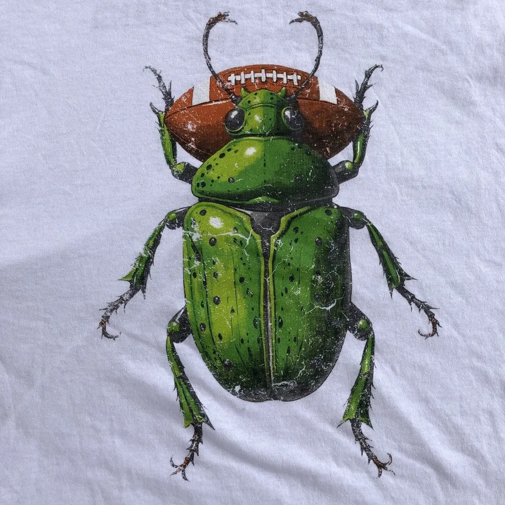 SZA 2025 Tour Merch Beetle Ball Ringer‎ Shirt Adult Size XL White Authentic TDE